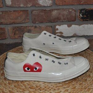 Comme Des Garçons Play X Converse Chuck Taylor '70 Low- Top Sneaker Shoe M8 W10